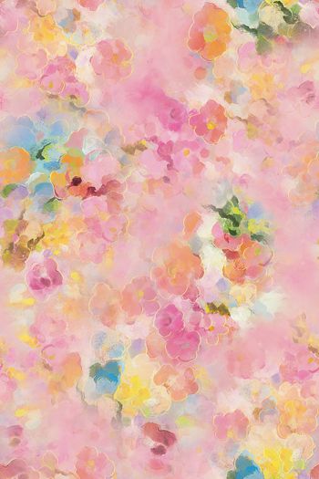 抽象花卉印花华亿平台图片