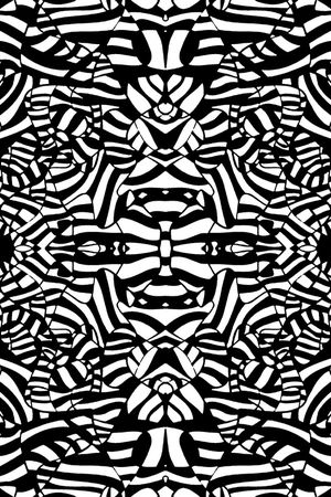 黑白印花华亿平台图片