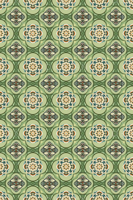 中国风印花华亿平台图片