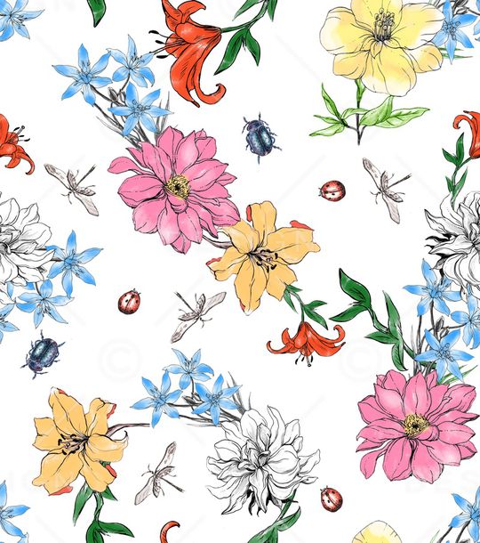 瓢虫印花华亿平台图片