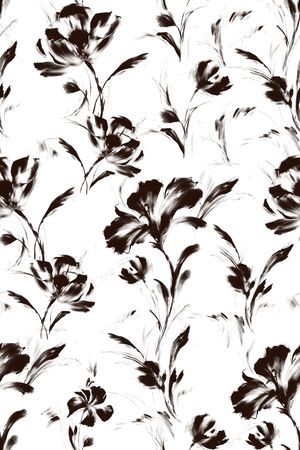 水墨风印花华亿平台图片