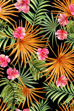 棕榈叶印花华亿平台图片