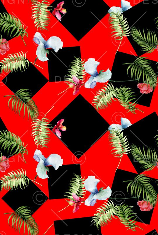 花卉印花华亿平台图片