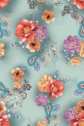 花卉印花华亿平台图片