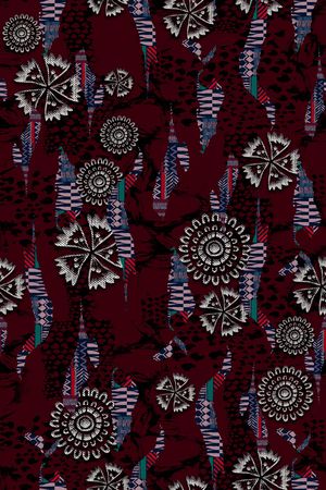 民族风印花华亿平台图片