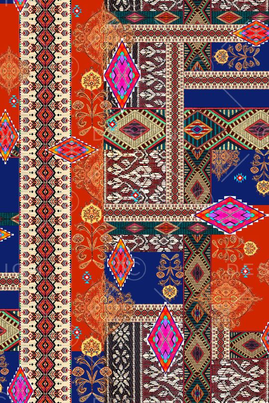 民族风印花华亿平台图片