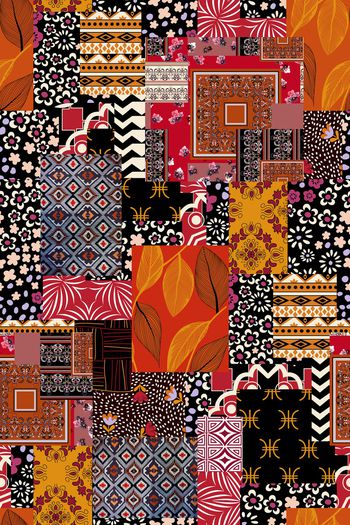 民族风印花华亿平台图片