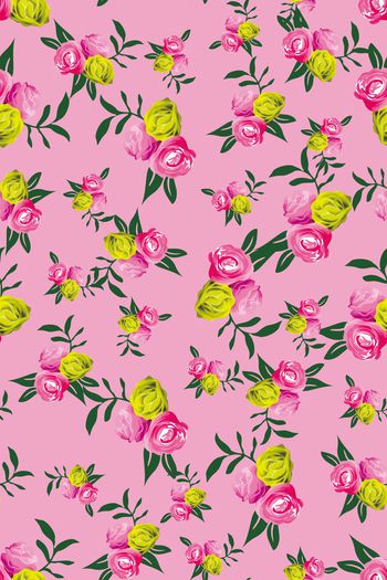 花卉印花华亿平台图片