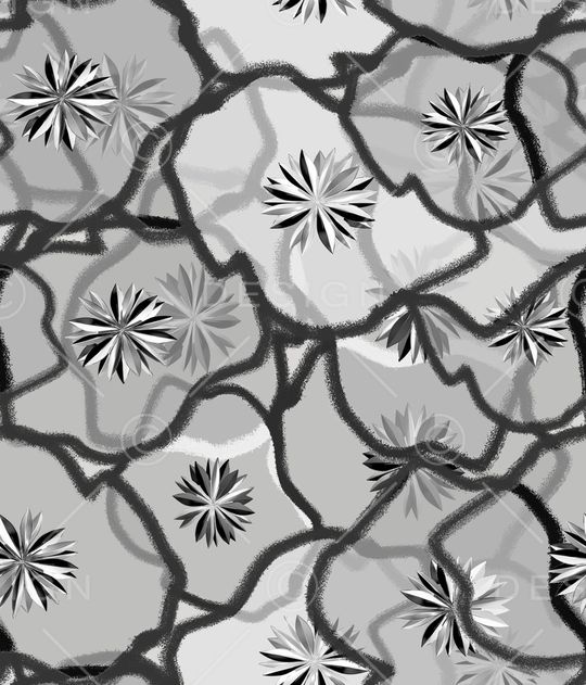 抽象花卉印花华亿平台图片