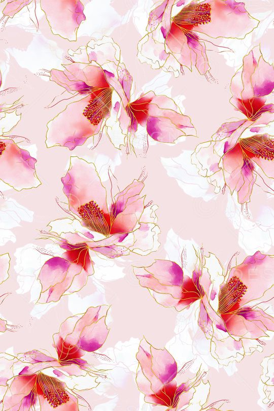 花卉印花华亿平台图片