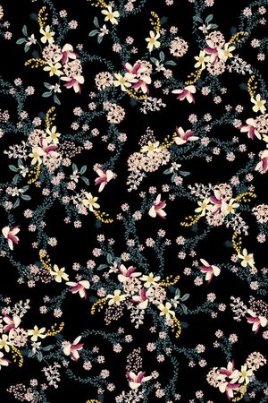 小碎花印花华亿平台图片