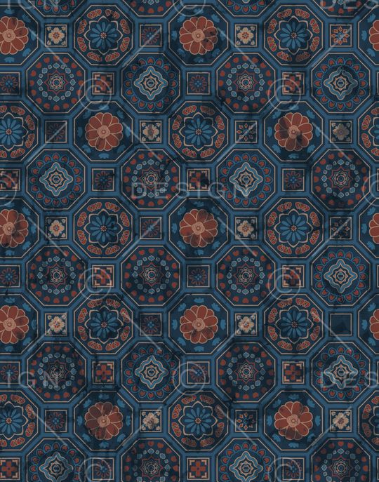 中国风印花华亿平台图片