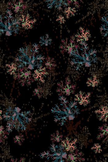 珊瑚印花华亿平台图片