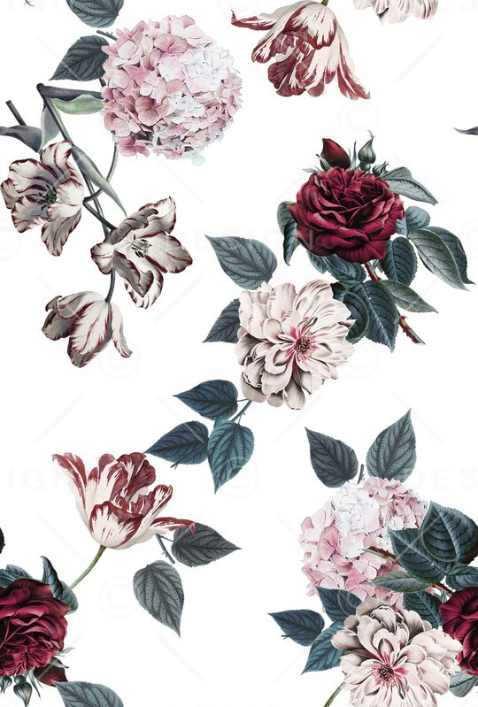 绣球花印花华亿平台图片