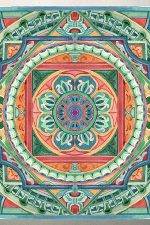 中国风印花华亿平台图片