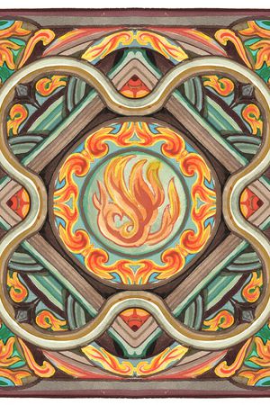 中国风印花华亿平台图片