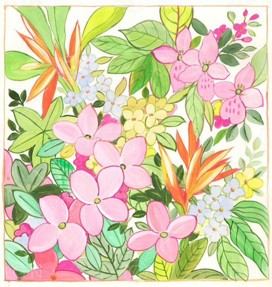 方巾印花华亿平台图片