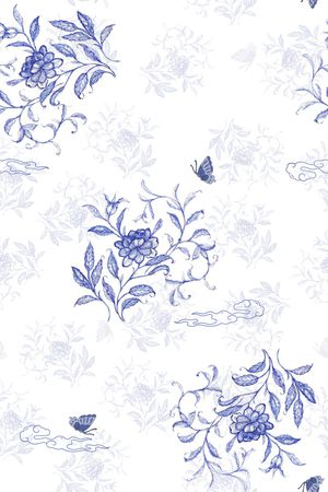 中国风印花华亿平台图片