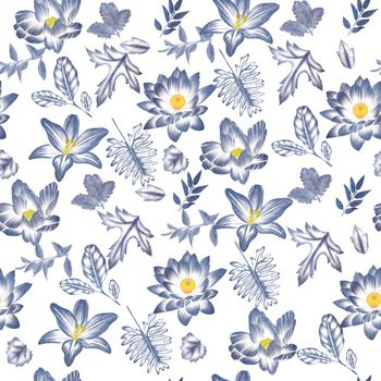 白底花印花华亿平台图片