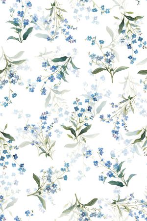 水彩花卉印花华亿平台图片