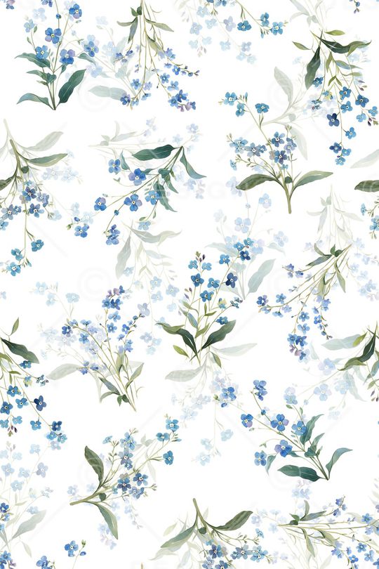 水彩花卉印花华亿平台图片