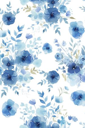 白底花印花华亿平台图片