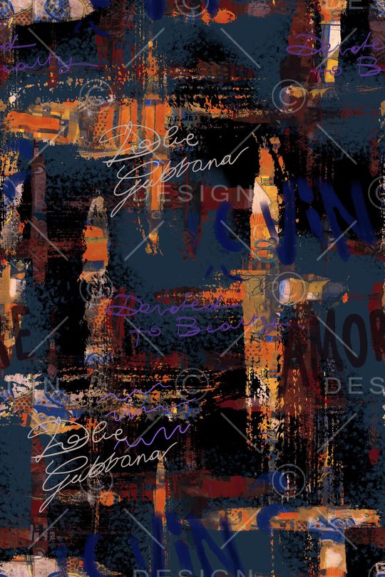 笔触印花华亿平台图片