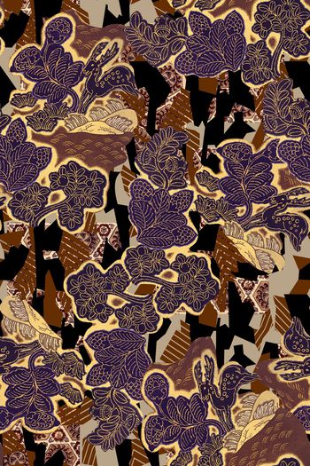 花卉印花华亿平台图片