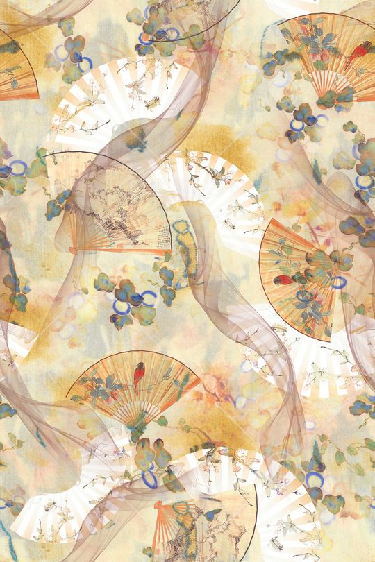 中国风印花华亿平台图片