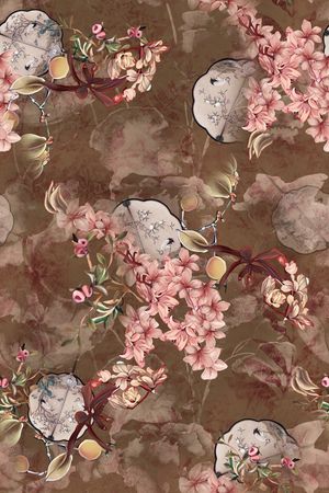 中国风印花华亿平台图片