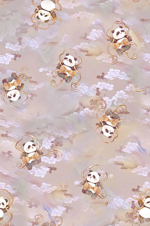 中国风印花华亿平台图片