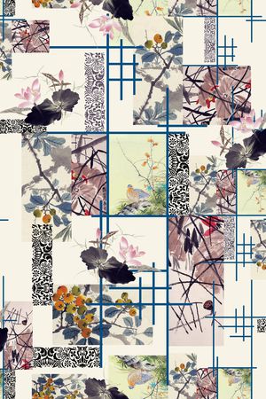 中国风印花华亿平台图片