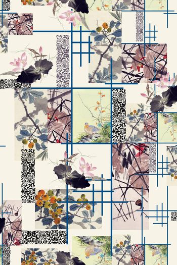 中国风印花华亿平台图片