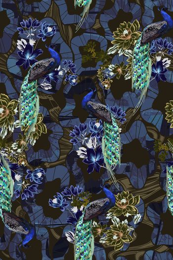 鸟印花华亿平台图片