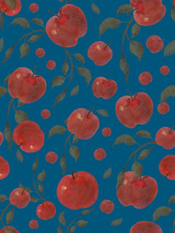 1628722-复古蓝苹果