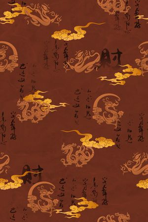 中国风印花华亿平台图片