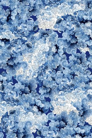 中国风印花华亿平台图片