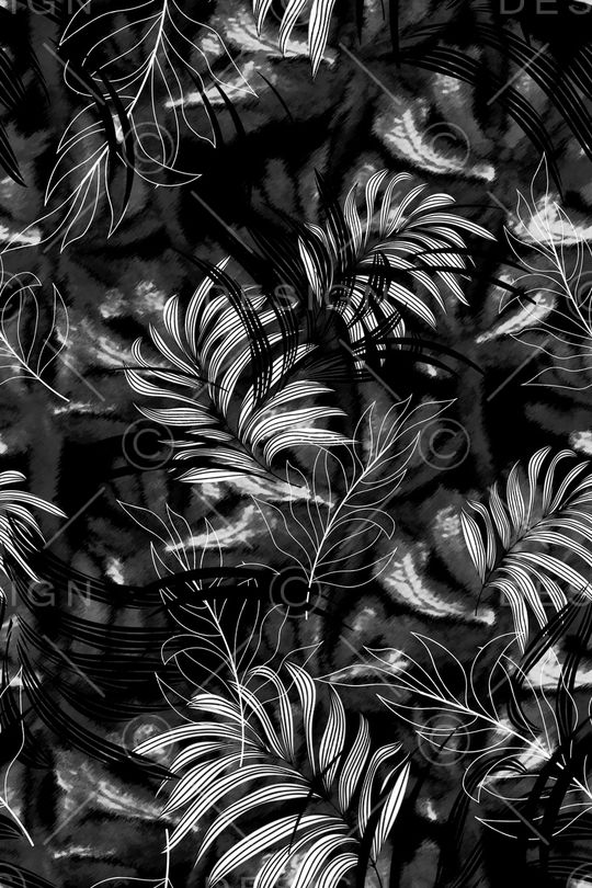 绿植树叶印花华亿平台图片