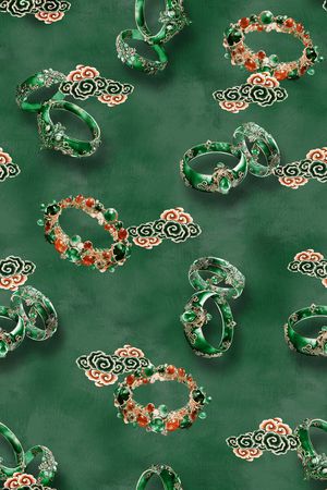 中国风印花华亿平台图片