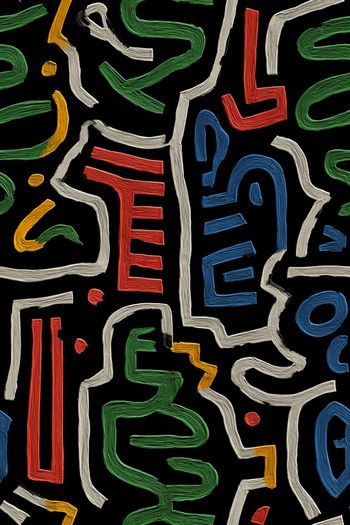 条纹印花华亿平台图片