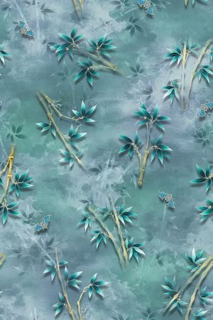 中国风印花华亿平台图片