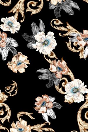 复古印花华亿平台图片