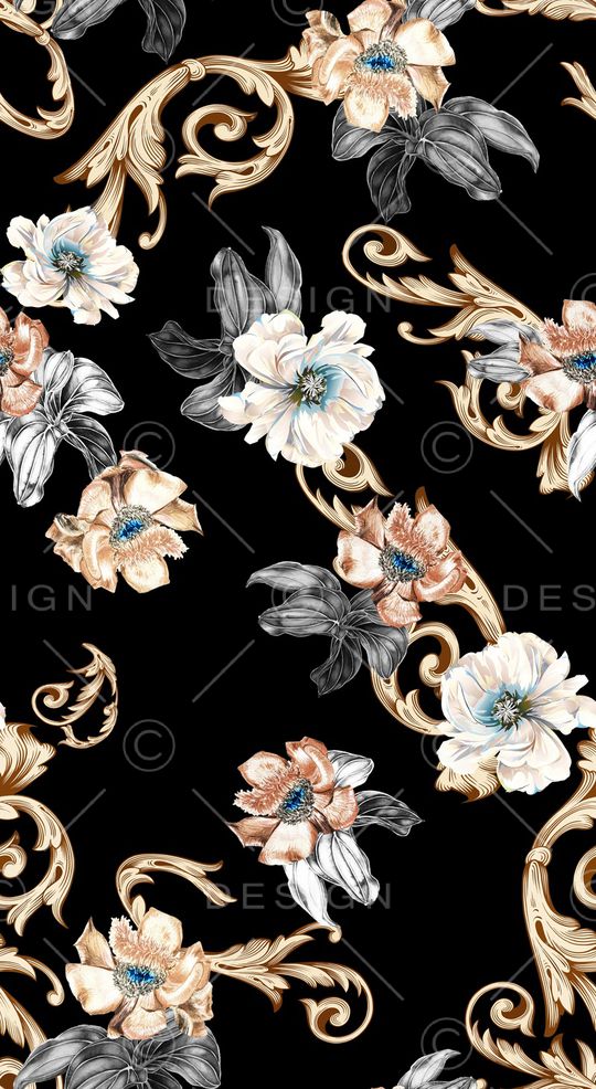 复古印花华亿平台图片