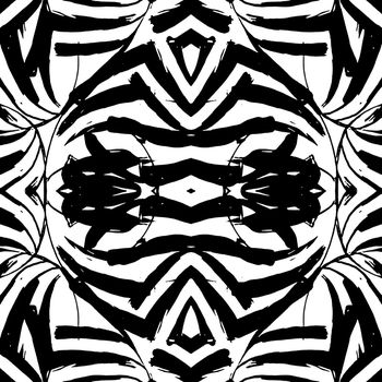 黑白印花华亿平台图片