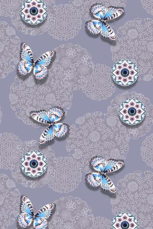 中国风印花华亿平台图片