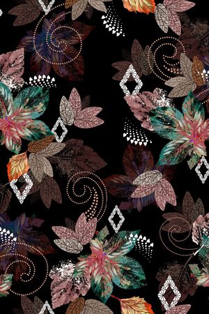 中老年印花华亿平台图片