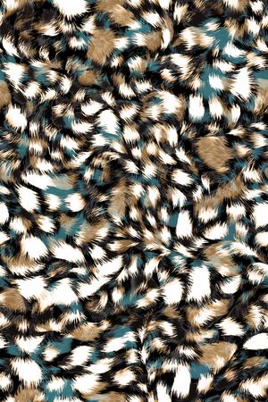 豹纹印花华亿平台图片