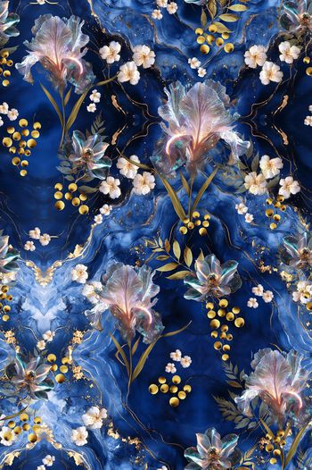 花卉印花华亿平台图片