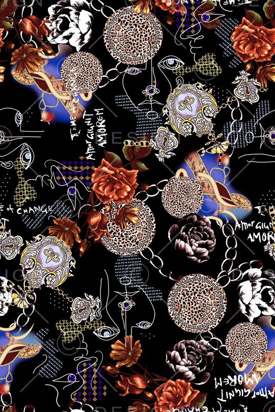 豹纹印花华亿平台图片