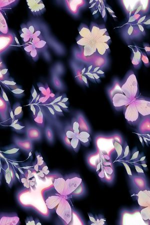 蝴蝶印花华亿平台图片